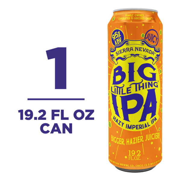 Sierra Nevada Big Little Thing Hazy Imperial IPA Craft Beer 19.2oz Can