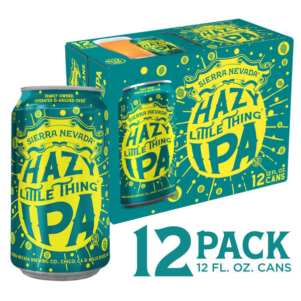 Sierra Nevada Hazy Little Thing IPA Craft Beer 12 Pack 12oz Cans