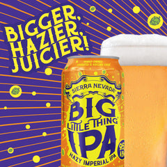 Sierra Nevada Big Little Thing Hazy Imperial IPA Craft Beer 12 Pack 12oz Cans