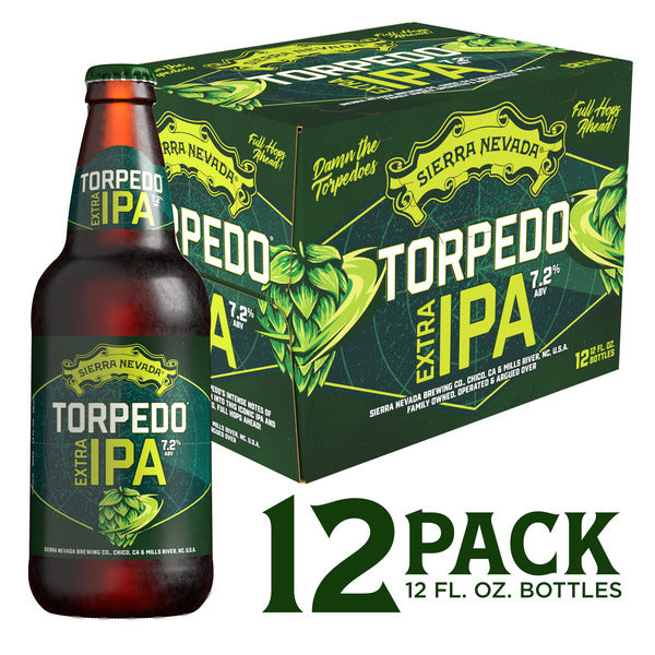 Sierra Nevada Torpedo Extra IPA Craft Beer 12 Pack 12oz Bottles