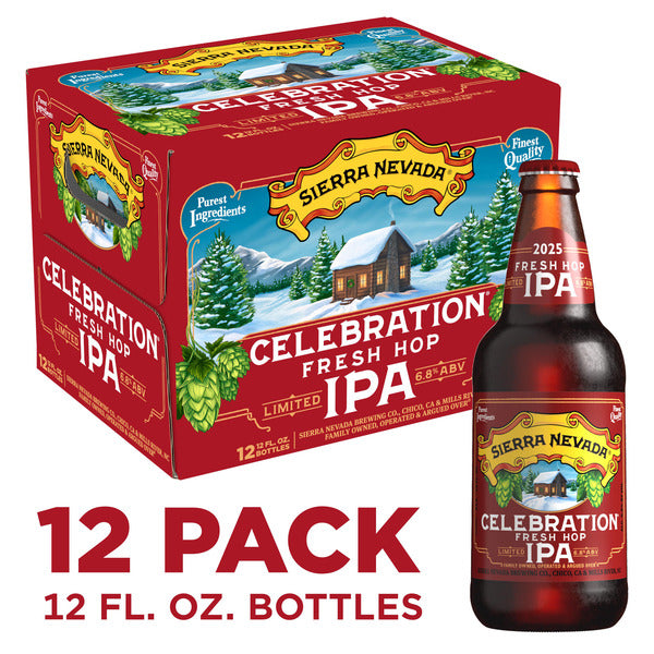 Sierra Nevada Celebration Fresh Hop IPA Craft Beer 12 Pack 12oz Bottles