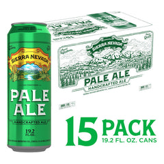 Sierra Nevada Pale Ale Craft Beer 15 Pack 19.2oz Cans