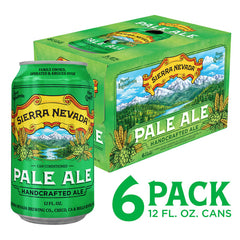 Sierra Nevada Pale Ale Craft Beer 6 Pack 12oz Cans
