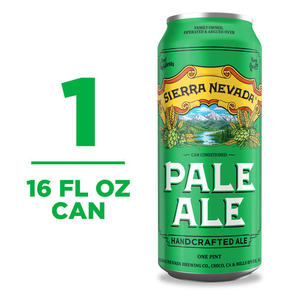 Sierra Nevada Pale Ale Craft Beer 16oz Can